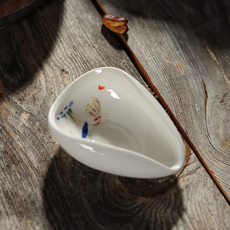coffee and tea tools ceramic tea scoops ceramic accessories chinese kung fu tea set acacuss