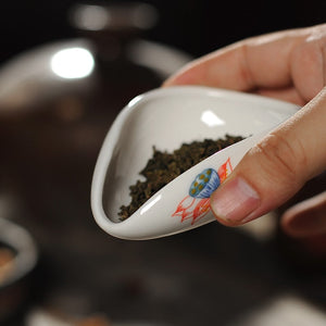 coffee and tea tools ceramic tea scoops ceramic accessories chinese kung fu tea set acacuss