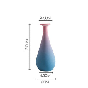 colorful flower vases acacuss