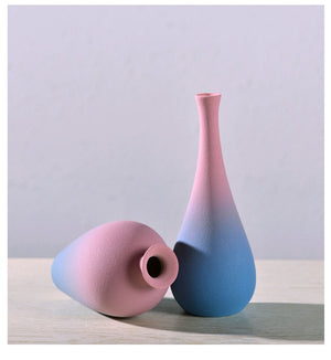 colorful flower vases acacuss