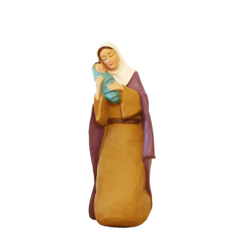 Creative Resin Family Religious Figurines of The Virgin Mary And Jesus, Islamic Style Angel Figures, Home Decoration Statue acacuss