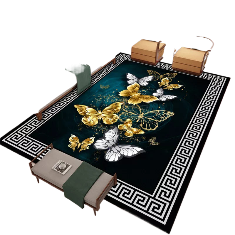 Chinese Style Living Room Carpet Coffee Table Floor Mat Chinese Style Study Bedroom Bedside Home Decoration Non-slip Floor Mat acacuss