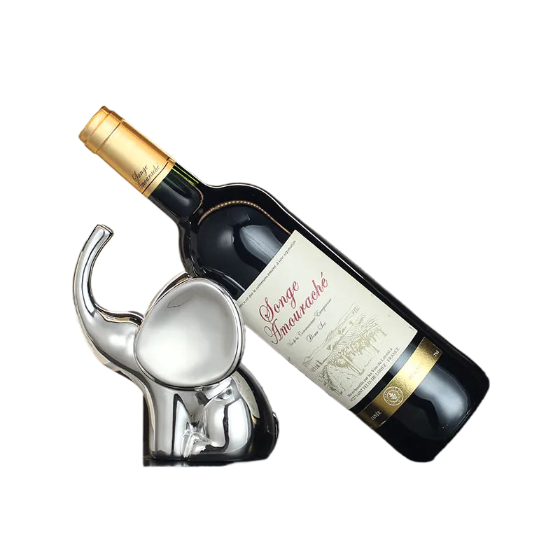 Elephant Statue withWine Rack Table Ornaments Animal Sculpture Wind Holder Home Decor Cute Elephant Figurine Resin Crafts Art acacuss
