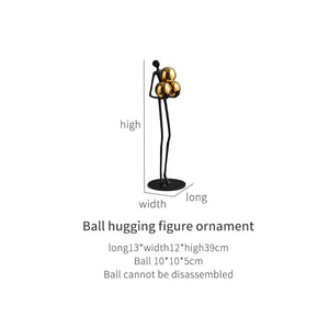 elegant room ornaments for nordic home decor floor ball figures sculpture living room decoration sculptures Decorative statues acacuss