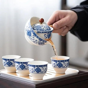 Théière japonaise en céramique Peinte  à la main - ACACUSS