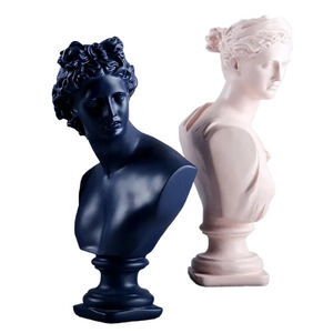 Ancient Greece European Resin David Venus Head Statuees Decoration Statues for decoration  Home acacuss
