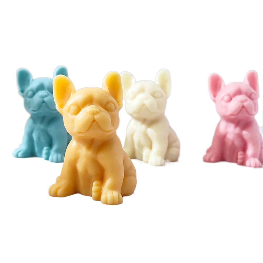 3D French Bulldog Candle Silicone Mold Animal Soy Wax Candle Making Resin Soap Cake Molds Puppy Lover Christmas Home Decor Gift acacuss