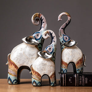 india style decorative elephant statue office desktop Decorative statues Home Decoration elephant figurine decor retro figures acacuss