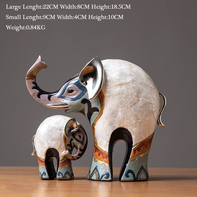 india style decorative elephant statue office desktop Decorative statues Home Decoration elephant figurine decor retro figures acacuss