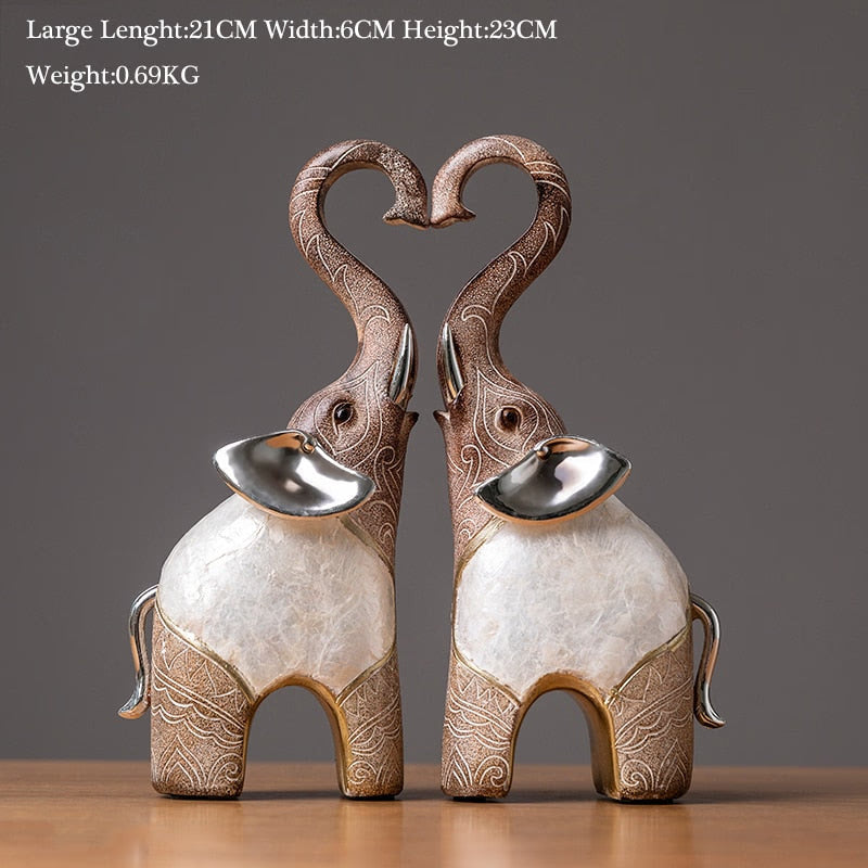 india style decorative elephant statue office desktop Decorative statues Home Decoration elephant figurine decor retro figures acacuss
