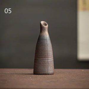ACACUSS Japanese Terracotta Table Vase Pottery best house warming ornaments gift - ACACUSS