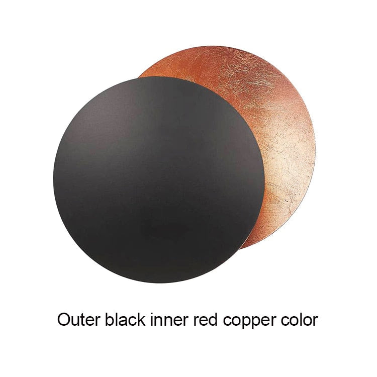 modern aisle corridor round wall lamp Bedroom Eclipse wall lighting Indoor bedside Lighting decoration Living room wall light acacuss