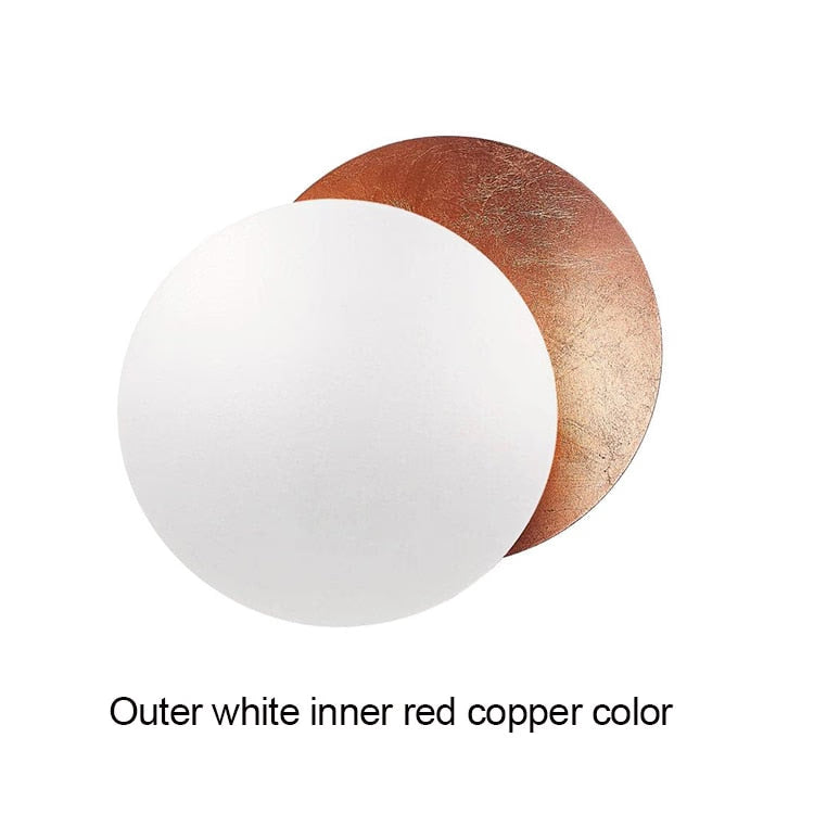 modern aisle corridor round wall lamp Bedroom Eclipse wall lighting Indoor bedside Lighting decoration Living room wall light acacuss