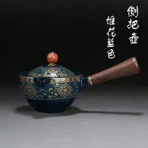 Théière japonaise en céramique Peinte  à la main - ACACUSS