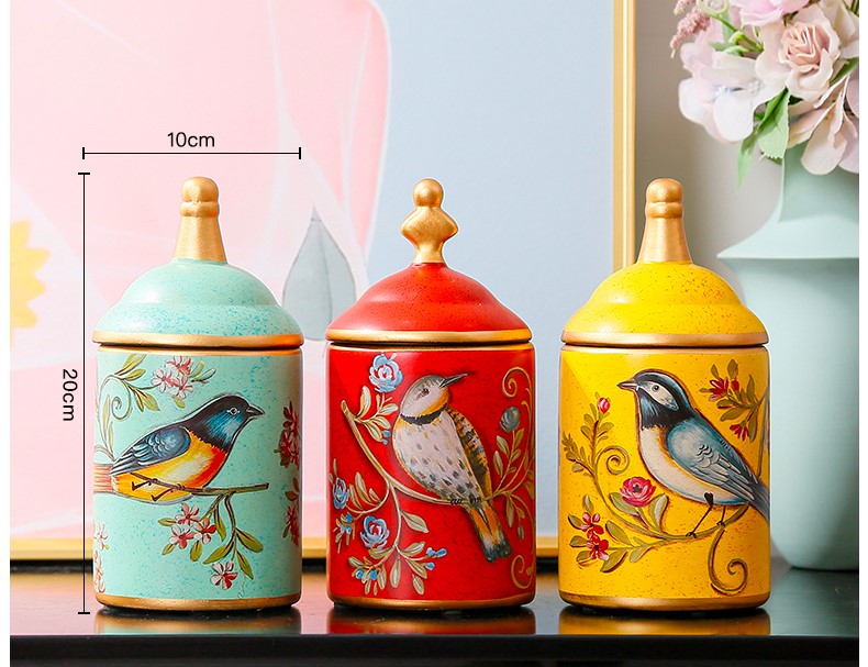 Chinesische Teedose aus Keramik, Retro-Steingut, luftdicht, Gong-Fu aus Keramik, für Süßigkeiten, Tee-Zeremonie-Zubehör - acacuss