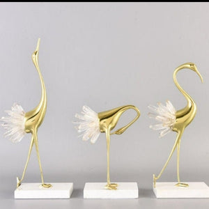 Flamingo Ornament Luxury Home Decor and Office Desk Decor animal decoration Home decoration accessories Living room soft cabine - acacuss