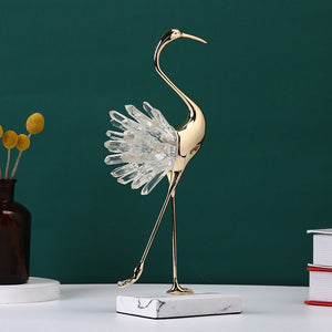 Flamingo Ornament Luxury Home Decor and Office Desk Decor animal decoration Home decoration accessories Living room soft cabine - acacuss