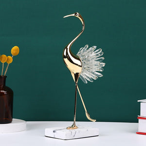 Flamingo Ornament Luxury Home Decor and Office Desk Decor animal decoration Home decoration accessories Living room soft cabine - acacuss