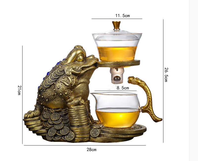 Frog Teapot Set Unique Glass Chinese Style - ACACUSS