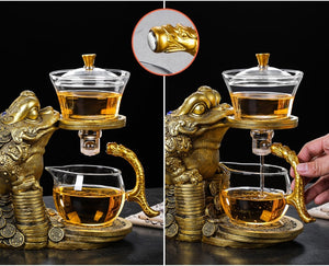 ACACUSS Frog Teapot Set with magnet Unique Glass Teapot Chinese Style Household Jinchan Tea Maker Teapot - ACACUSS