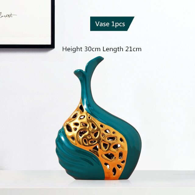 ACACUSS MID Century Modern Decor sculpture VASE Nordic Minimalist Decorative Ornaments Flower Arrangement -  Table centerpiece housewarming - ACACUSS