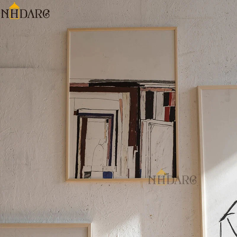 Canvas Print Painting Posters Stylish Korean Style Abstract Wall Pictures Modern Nordic Fashion Room Home Decoration