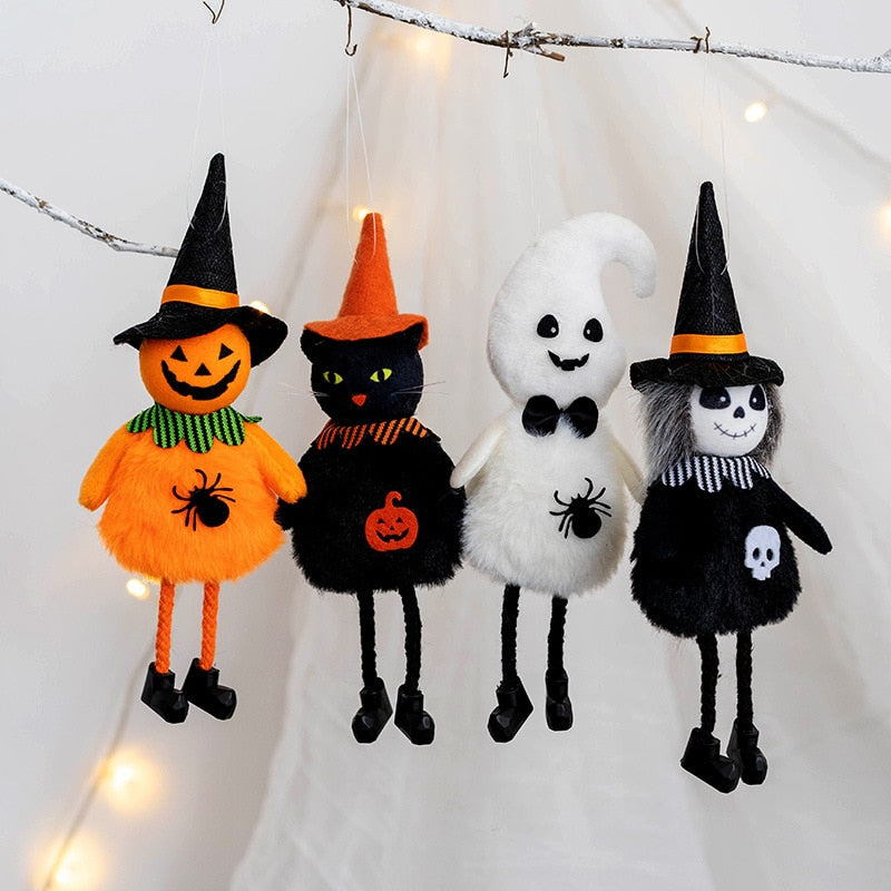 Halloween Decoration Pumpkin Ghost Witch Black Cat Pendant Bar Haunted House Hanging Oranment Happy Halloween Day Ghost Festival acacuss