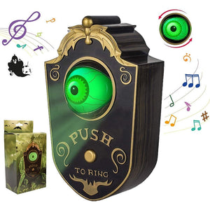 Halloween One Eyed Doorbell Eyeball with Sound Lights Haunted Decorations Horror Props Ghost House Halloween Trick Ornaments acacuss