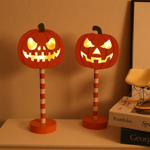 Halloween Party Decors Wood Sign Pumpkin Ghost Bat Night Lamp Halloween Ghost Festival Party Decorations for Home 2023 Christmas acacuss