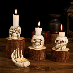 Halloween Skull Head 2023 Skull Ghost Festival Desktop Decoration Halloween Happy Decoration Resin Decoration acacuss