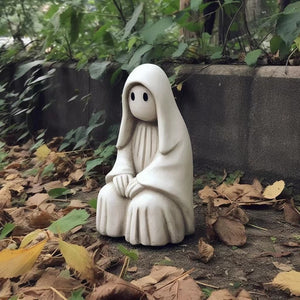 Halloween garden sculpture Black Ghost Outdoor statue garden decoration resin crafts fairy garden acacuss