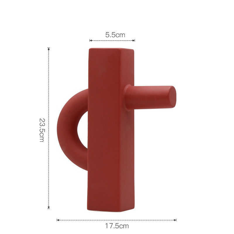 Handmade Ceramics Pottery Vase / Minimalist MID Century Modern Decor sculpture VASE Nordic Minimalist /Flower vase - ACACUSS