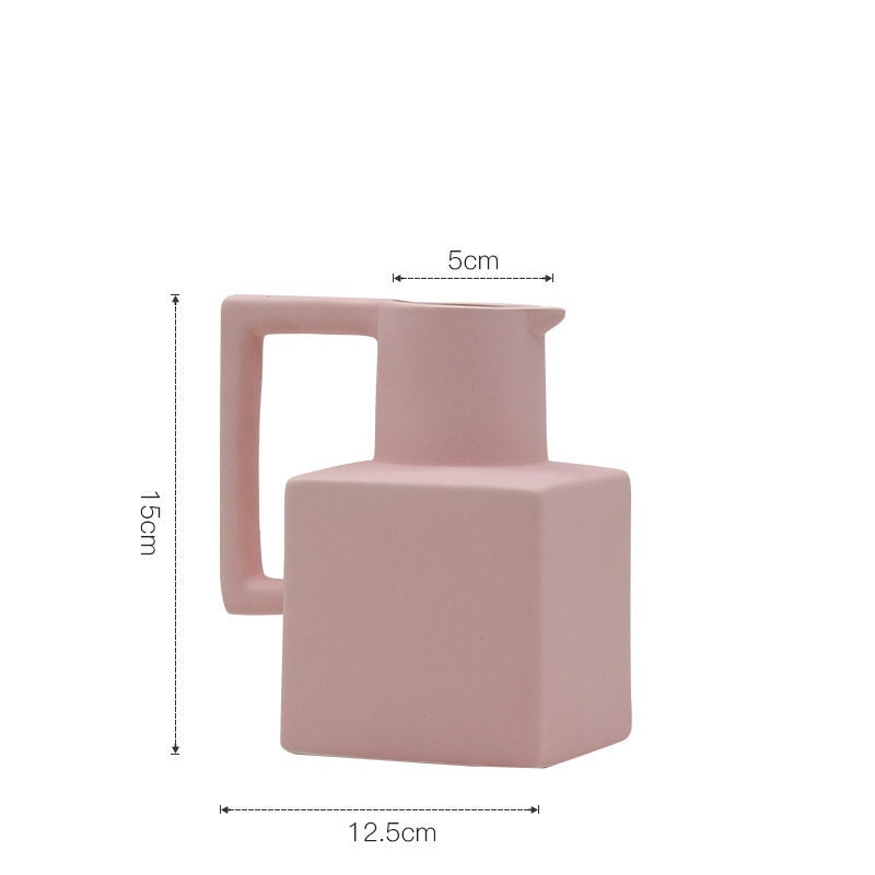 Handmade Ceramics Pottery Vase / Minimalist MID Century Modern Decor sculpture VASE Nordic Minimalist /Flower vase - ACACUSS