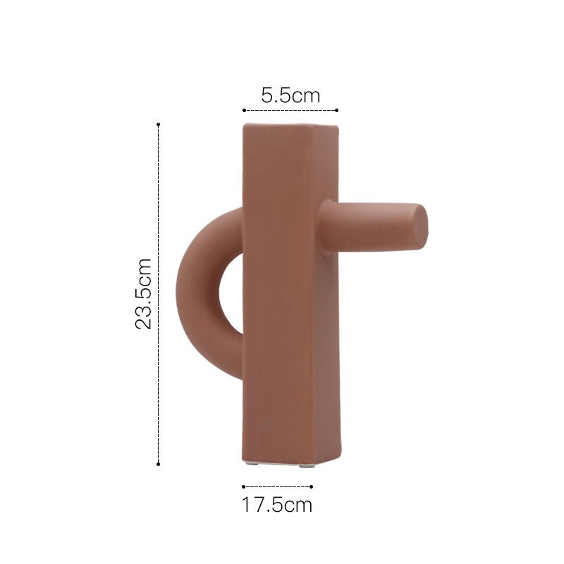 Handmade Ceramics Pottery Vase / Minimalist MID Century Modern Decor sculpture VASE Nordic Minimalist /Flower vase - ACACUSS