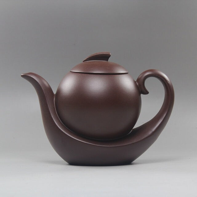 Handmade Yixing teapot Elegant Xishi Purple Clay Pot Raw Ore Green Clay All Handmade - ACACUSS