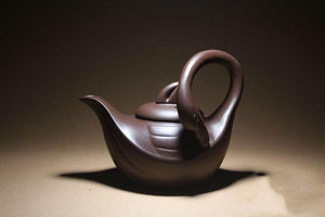 Handmade Yixing teapot Elegant Xishi Purple Clay Pot Raw Ore Green Clay All Handmade - ACACUSS