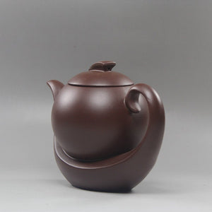 Handmade Yixing teapot Elegant Xishi Purple Clay Pot Raw Ore Green Clay All Handmade - ACACUSS