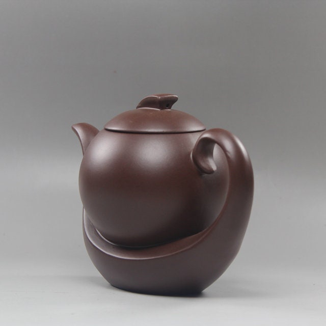 Handmade Yixing teapot Elegant Xishi Purple Clay Pot Raw Ore Green Clay All Handmade - ACACUSS