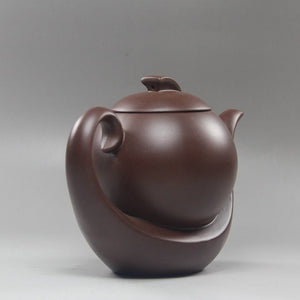 Handmade Yixing teapot Elegant Xishi Purple Clay Pot Raw Ore Green Clay All Handmade - ACACUSS