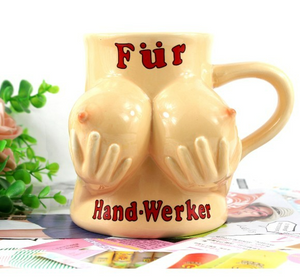 Handmade boobs Mug - Large Tits MUG  450ml - acacuss