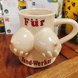Handmade boobs Mug - Large Tits MUG  450ml - acacuss