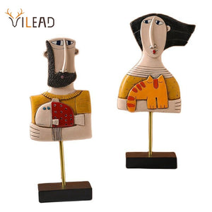Home Decor Craft Abstract People Statue Figure Living Room Interior Desktop Office Decoration Accessories Modern Pop Art acacuss