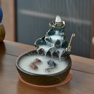 incense waterfall koi fish