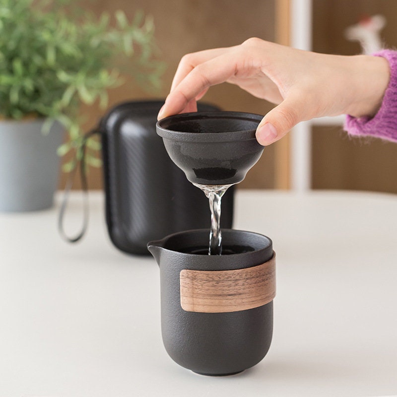 Japanese Travel Ceramic Tea Cup - acacuss