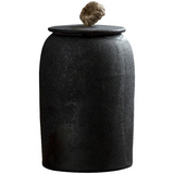 Japanische Teedosen aus Keramik, Retro-Steingut, luftdicht, Gong-Fu aus Keramik, für Süßigkeiten, Tee-Zeremonie-Zubehör - acacuss