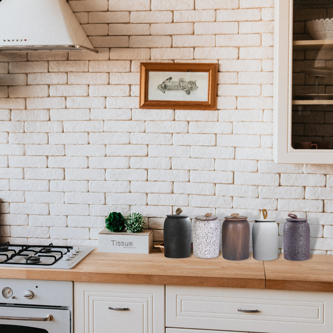 Japanische Teedosen aus Keramik, Retro-Steingut, luftdicht, Gong-Fu aus Keramik, für Süßigkeiten, Tee-Zeremonie-Zubehör - acacuss