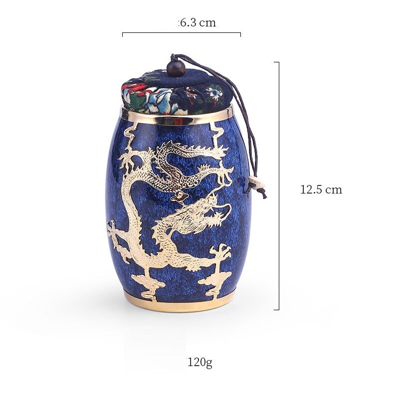 Jianzhan Gold InLaid Tea Caddy Sealed Storage Coffee Canister  - Kung Fu Tea Set Kitchen Tank Storage Tank Tea Set Accessories - acacuss