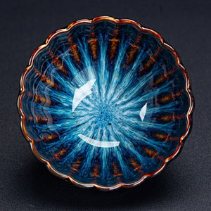 ACACUSS Jianzhan Teacup Jianyang Tianmu Glaze Inlaid Silver Oil Dripping Tea Bowl Inlaid Silver Tea Cup Whitebait Master Cup Kungfu Tea - ACACUSS