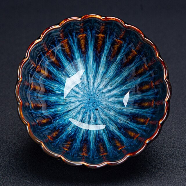 ACACUSS Jianzhan Teacup Jianyang Tianmu Glaze Inlaid Silver Oil Dripping Tea Bowl Inlaid Silver Tea Cup Whitebait Master Cup Kungfu Tea - ACACUSS