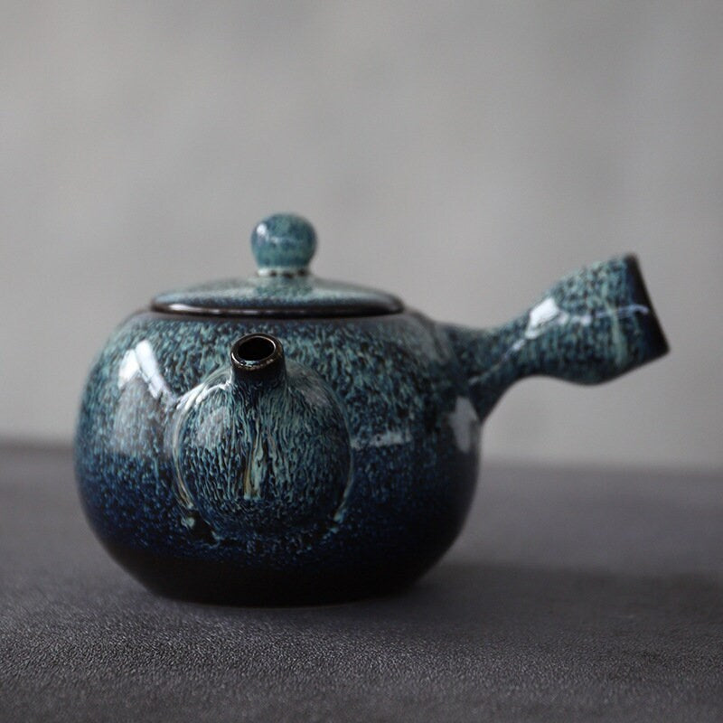 ACACUSS KYUSU Japanese Ceramic kiln stone grinding teapot 230 ml Thumb Chinese Tea Pot Kung Fu Tea Pot - ACACUSS